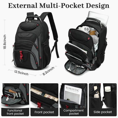 Vacuum Seal Backpack for Travel with Pump, 55L Large Bag with Zipper‑Off Detachable Vacuum Compression Bag Waterproof Carry On Large Travel Bag for Airline，Bags and Backpack Used Independently