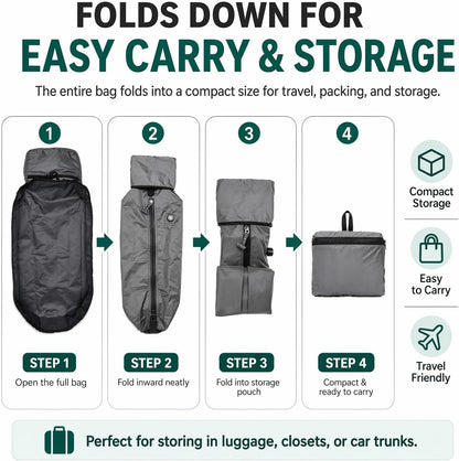 Vacuum Seal Backpack for Travel with Pump, 55L Large Bag with Zipper‑Off Detachable Vacuum Compression Bag Waterproof Carry On Large Travel Bag for Airline，Bags and Backpack Used Independently