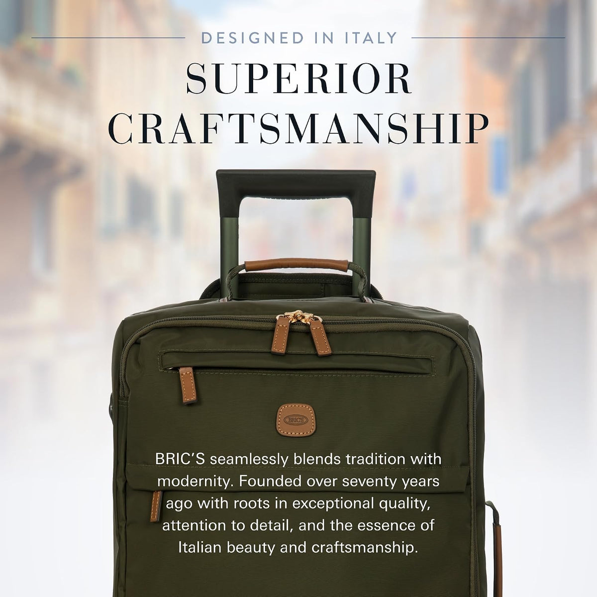 X-Travel 21” Carry-On Spinner – Airline Approved Luxury Softside Luggage with 360° Wheels, Recycled Water-Resistant Fabric, Interior Pockets, and Leather Details – Navy