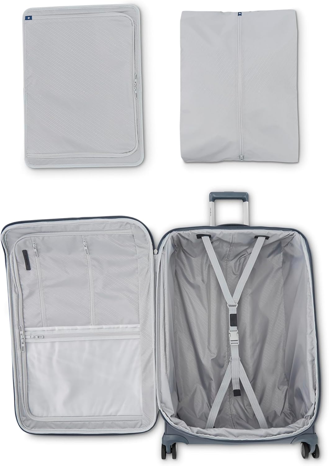Elevation Plus 22-Inch Carry-On - Expandable Softside Spinner Luggage - Slate