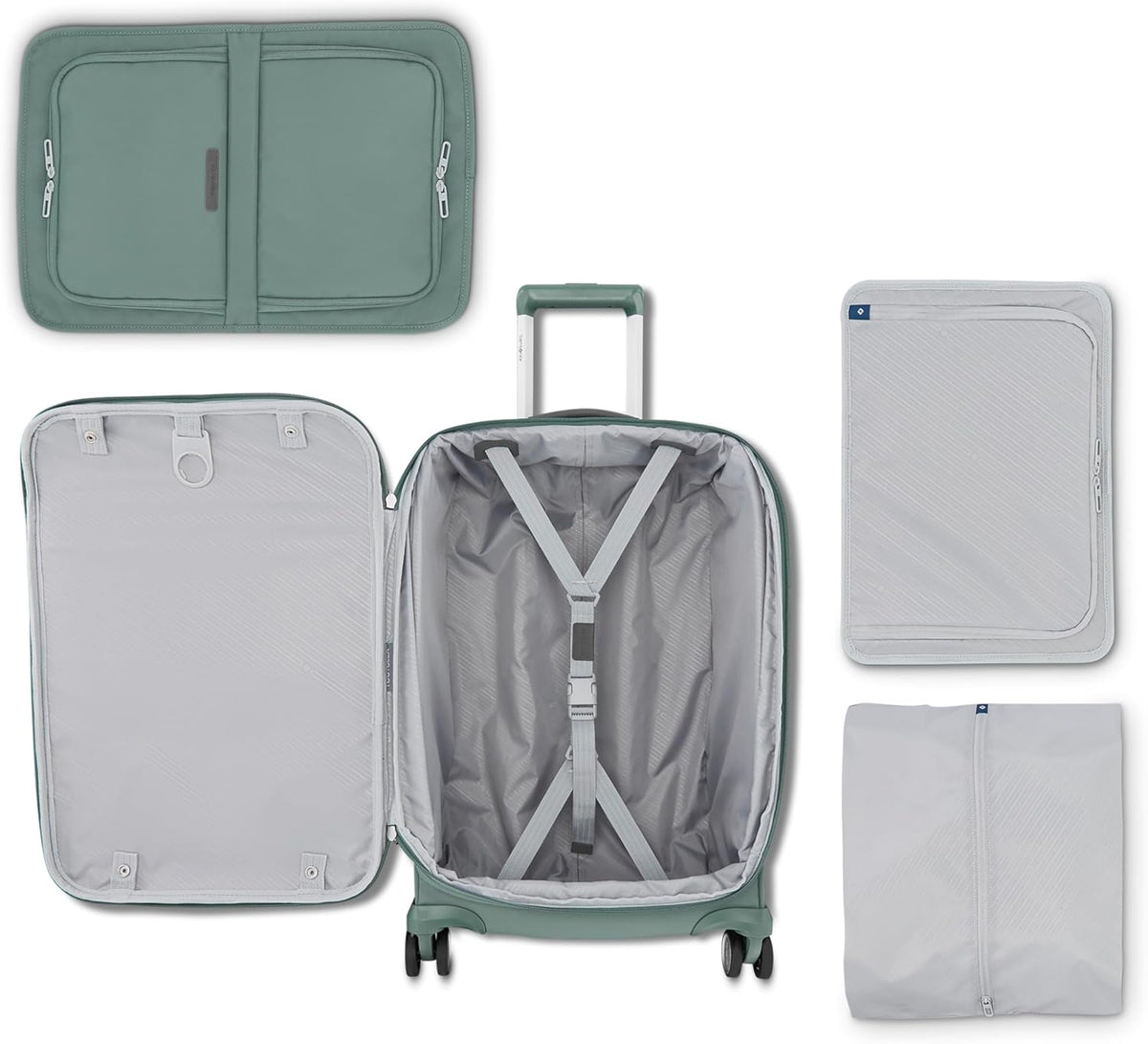 Elevation Plus 22-Inch Carry-On - Expandable Softside Spinner Luggage - Slate