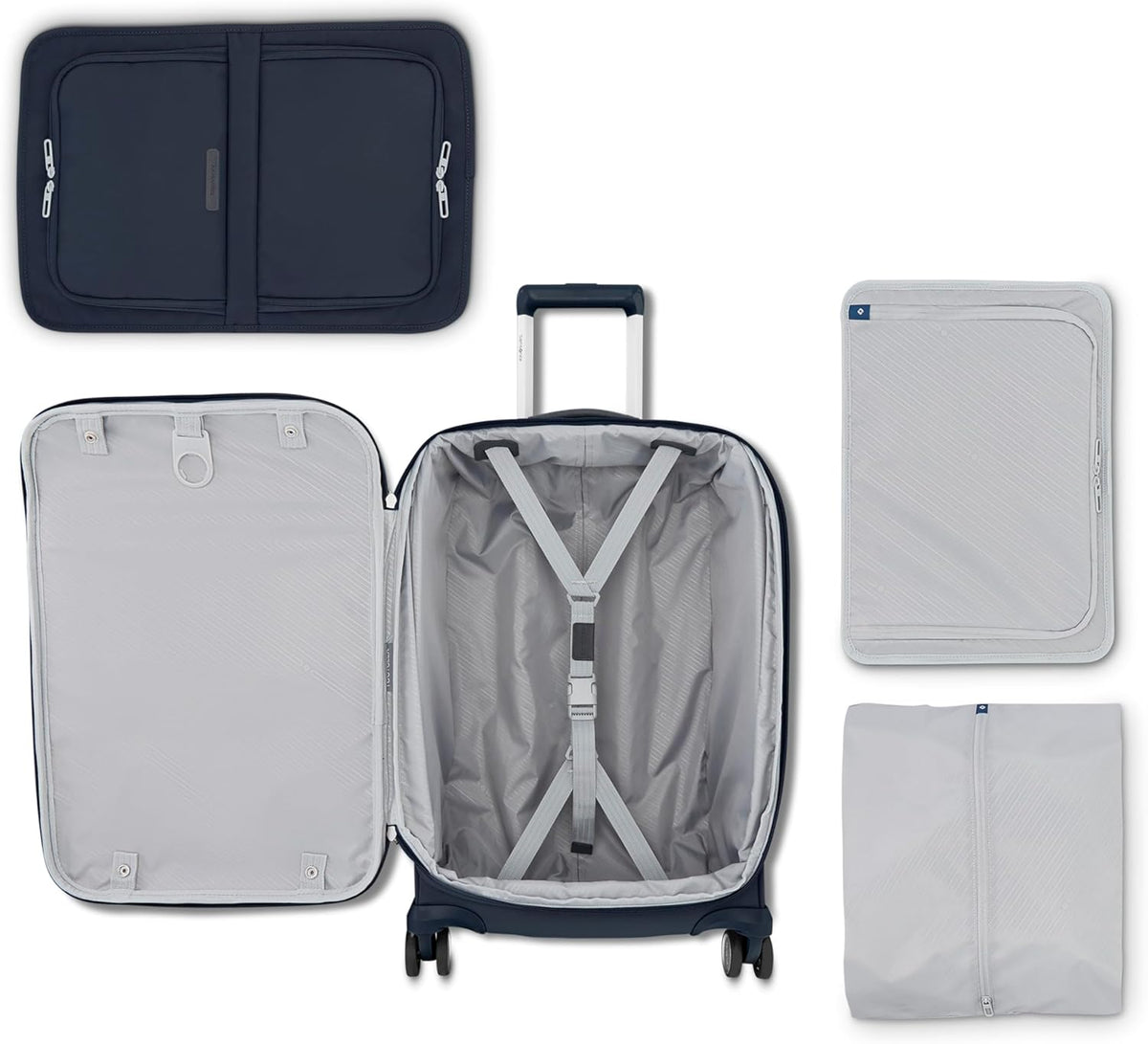 Elevation Plus 22-Inch Carry-On - Expandable Softside Spinner Luggage - Slate