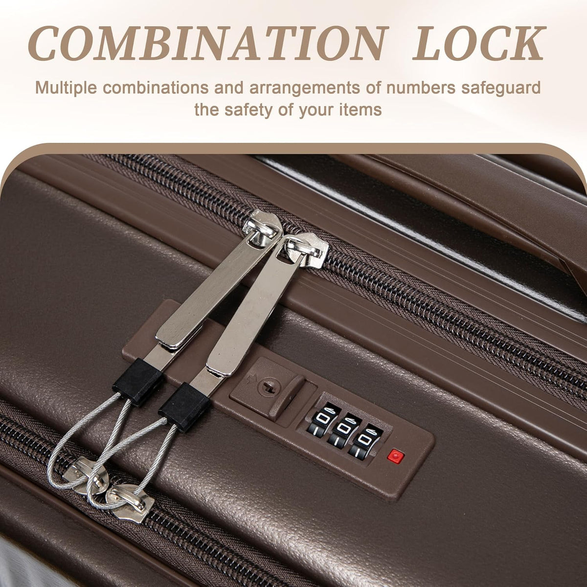 22x14x9 Airline Approved Carry On Luggage with 14'' Case - Bussiness Suitcase with Front Laptop Compartment, Hard Shell Suitcases with Spinner Wheels & Lock for Travel, Men/Women (Navy)