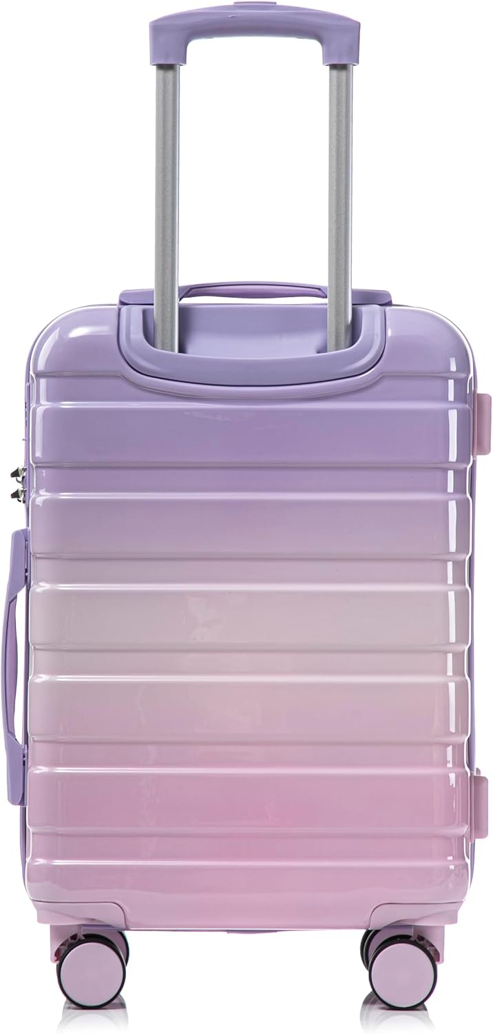22x14x9 Airline Approved Carry On Luggage with 14'' Case - Bussiness Suitcase with Front Laptop Compartment, Hard Shell Suitcases with Spinner Wheels & Lock for Travel, Men/Women (Navy)
