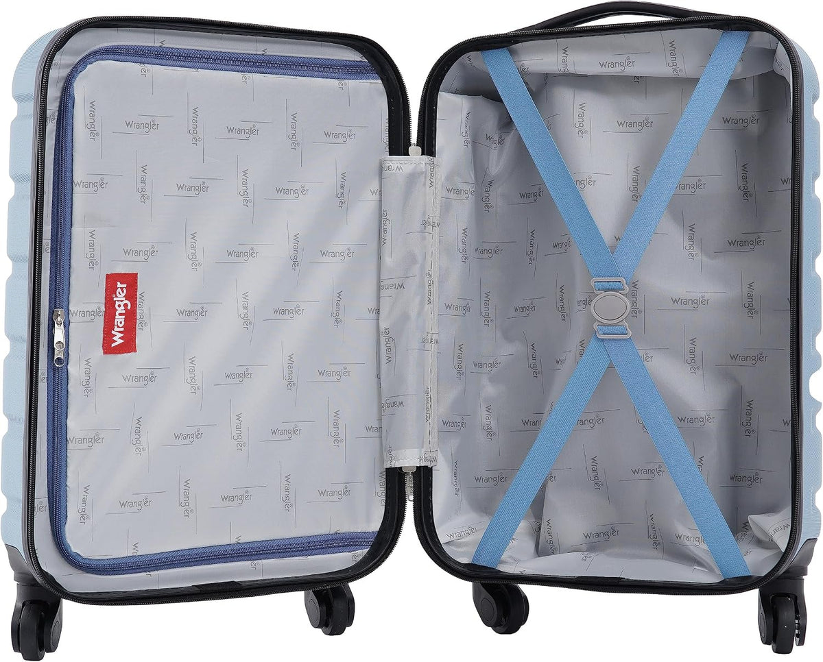 21.5" Spinner Carry-On Luggage, Navy Blue