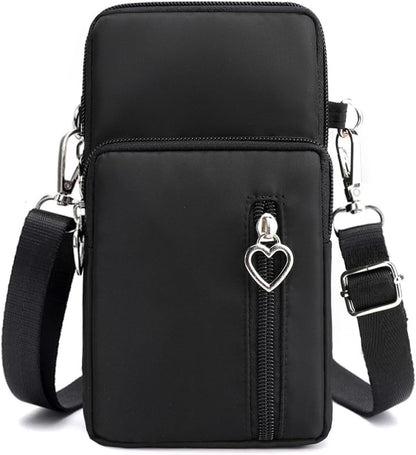 Small Crossbody Bag for Women - Mini Phone Purses with Crossbody Strap and Wallet - Nylon Arm Bag - Colors A