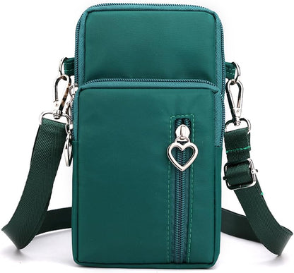 Small Crossbody Bag for Women - Mini Phone Purses with Crossbody Strap and Wallet - Nylon Arm Bag - Colors A