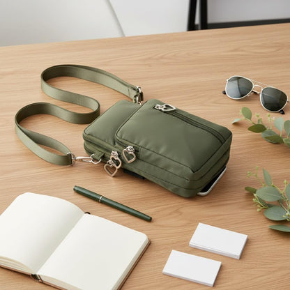 Small Crossbody Bag for Women - Mini Phone Purses with Crossbody Strap and Wallet - Nylon Arm Bag - Colors A