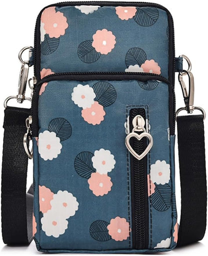 Small Crossbody Bag for Women - Mini Phone Purses with Crossbody Strap and Wallet - Nylon Arm Bag - Colors A