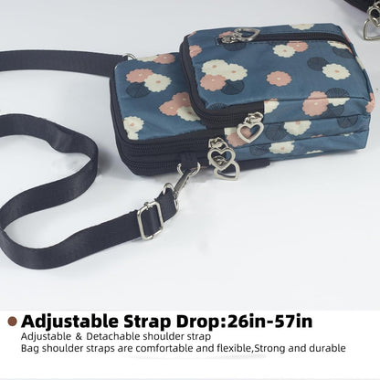 Small Crossbody Bag for Women - Mini Phone Purses with Crossbody Strap and Wallet - Nylon Arm Bag - Colors A