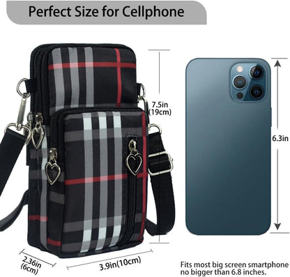 Small Crossbody Bag for Women - Mini Phone Purses with Crossbody Strap and Wallet - Nylon Arm Bag - Colors A