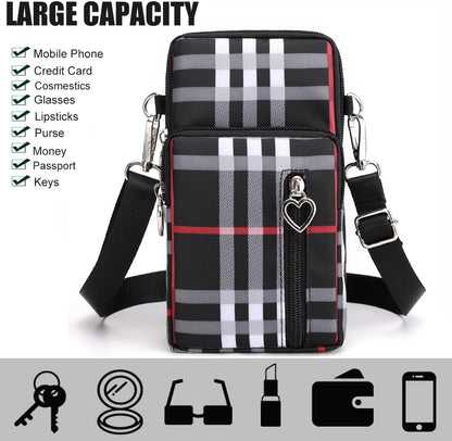 Small Crossbody Bag for Women - Mini Phone Purses with Crossbody Strap and Wallet - Nylon Arm Bag - Colors A