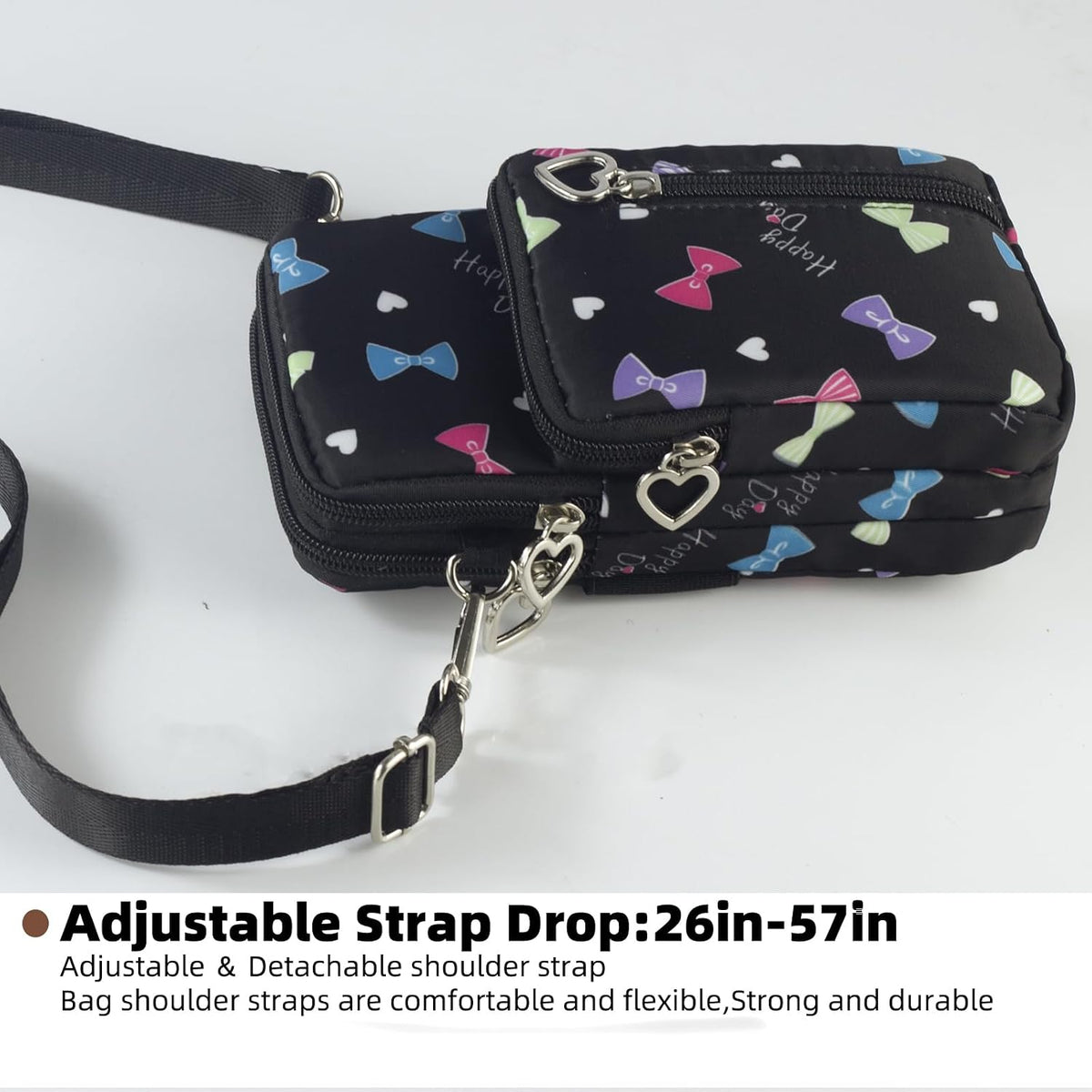 Small Crossbody Bag for Women - Mini Phone Purses with Crossbody Strap and Wallet - Nylon Arm Bag - Colors A