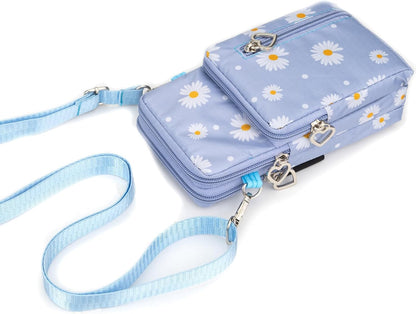 Small Crossbody Bag for Women - Mini Phone Purses with Crossbody Strap and Wallet - Nylon Arm Bag - Colors A