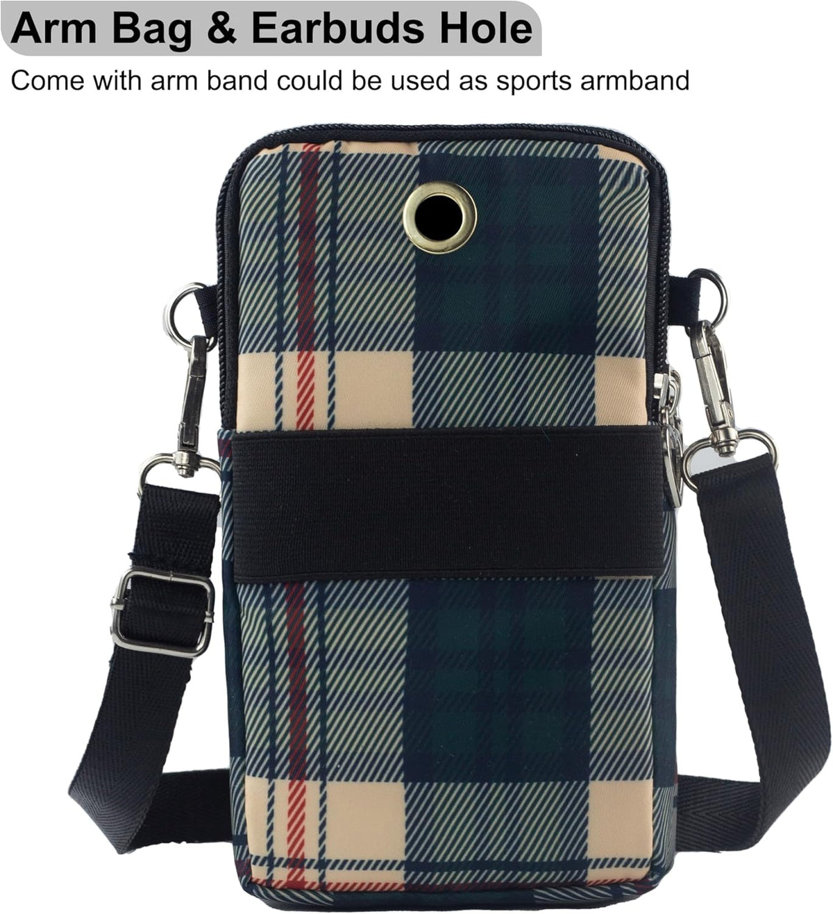 Small Crossbody Bag for Women - Mini Phone Purses with Crossbody Strap and Wallet - Nylon Arm Bag - Colors A