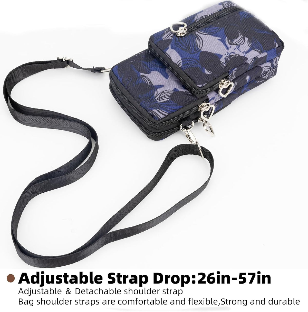 Small Crossbody Bag for Women - Mini Phone Purses with Crossbody Strap and Wallet - Nylon Arm Bag - Colors A
