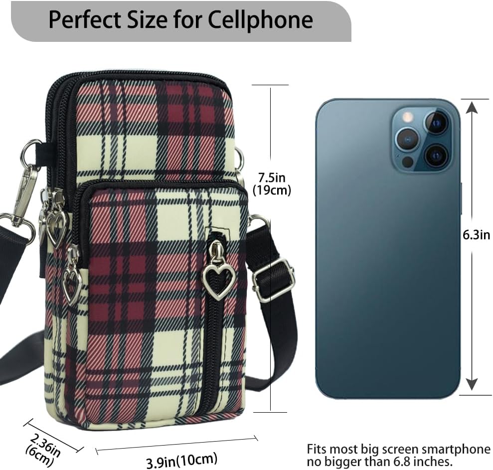 Small Crossbody Bag for Women - Mini Phone Purses with Crossbody Strap and Wallet - Nylon Arm Bag - Colors A