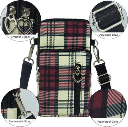 Small Crossbody Bag for Women - Mini Phone Purses with Crossbody Strap and Wallet - Nylon Arm Bag - Colors A