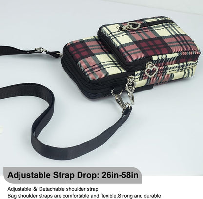 Small Crossbody Bag for Women - Mini Phone Purses with Crossbody Strap and Wallet - Nylon Arm Bag - Colors A