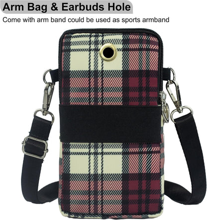 Small Crossbody Bag for Women - Mini Phone Purses with Crossbody Strap and Wallet - Nylon Arm Bag - Colors A