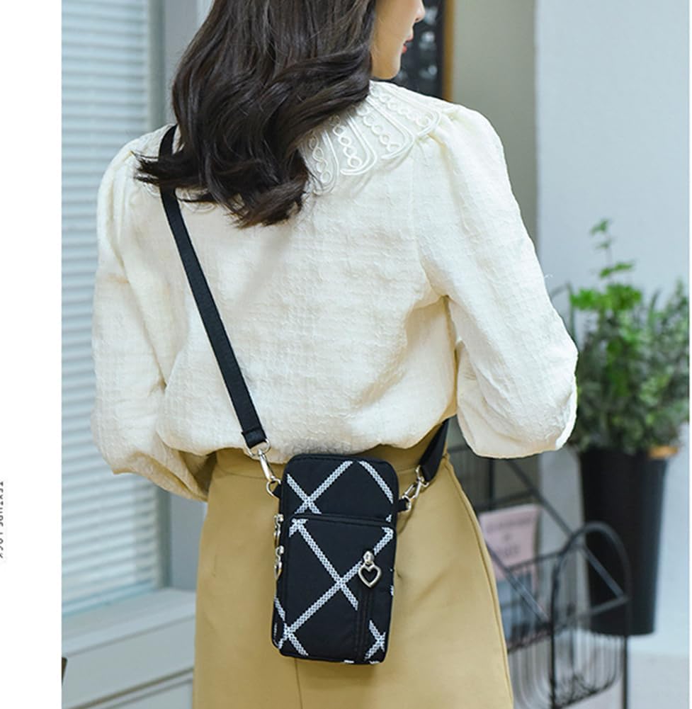 Small Crossbody Bag for Women - Mini Phone Purses with Crossbody Strap and Wallet - Nylon Arm Bag - Colors A