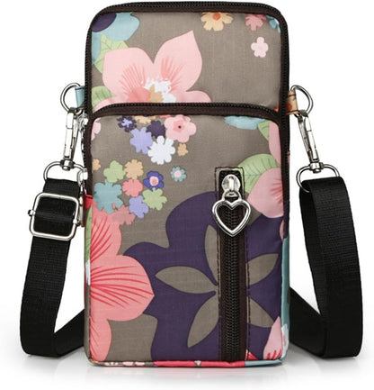 Small Crossbody Bag for Women - Mini Phone Purses with Crossbody Strap and Wallet - Nylon Arm Bag - Colors A