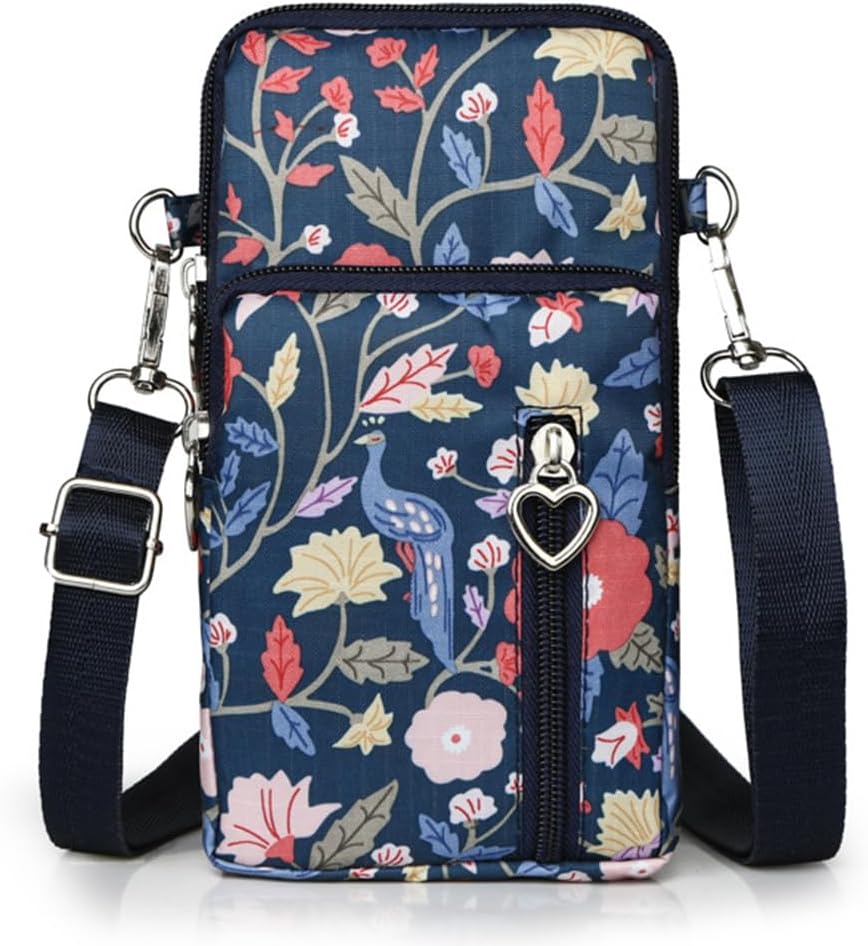 Small Crossbody Bag for Women - Mini Phone Purses with Crossbody Strap and Wallet - Nylon Arm Bag - Colors A