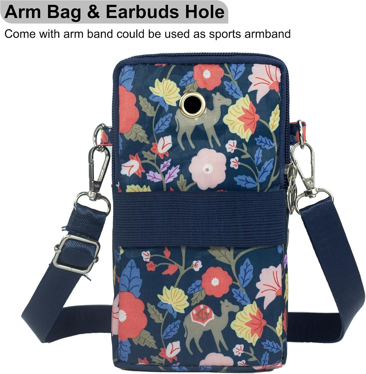 Small Crossbody Bag for Women - Mini Phone Purses with Crossbody Strap and Wallet - Nylon Arm Bag - Colors A
