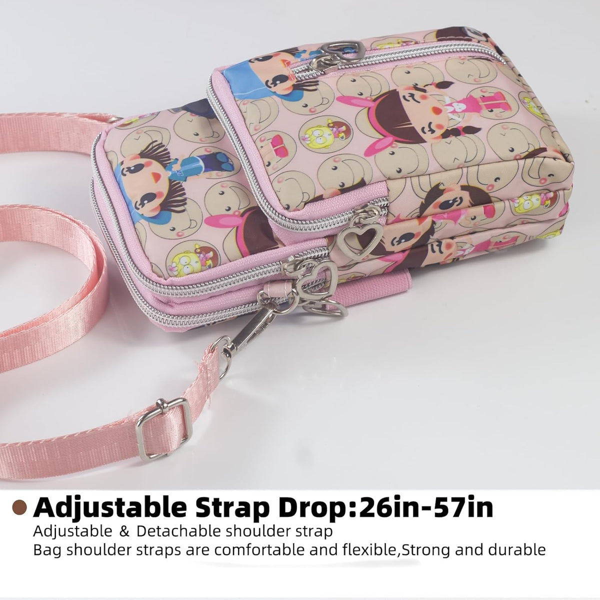 Small Crossbody Bag for Women - Mini Phone Purses with Crossbody Strap and Wallet - Nylon Arm Bag - Colors A