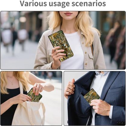 RFID Passport Holder with Multi Card Pockets,Family Travel Wallet & Document Organizer,Leather Waterproof Passport Case for Men & Women,Werewolf Moonlight