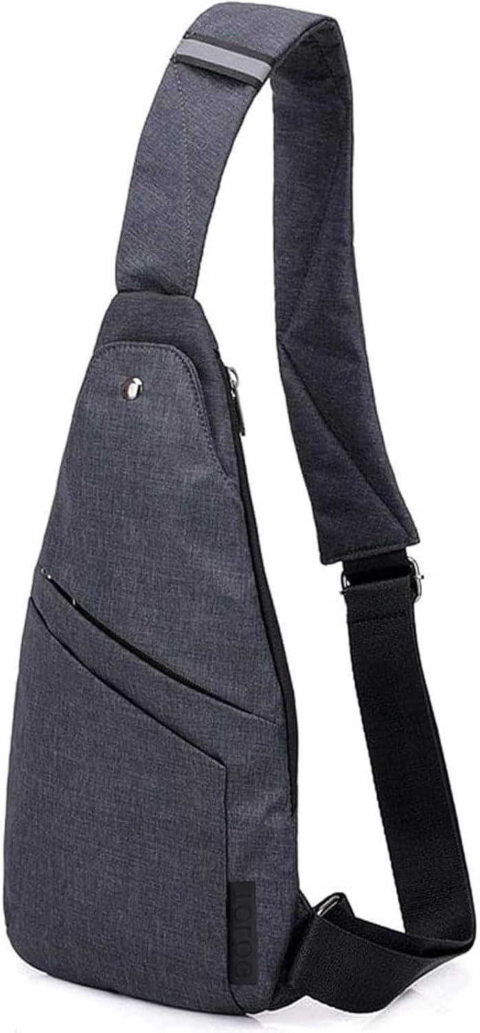 Slim Anti Theft Sling Bag Small Travel Pack Pickpocket Proof Crossbody Bag | Anti Theft One Shoulder Bag Flat Anti Pickpocket Bag Travel Pouch Passport Bag Secure Purses for Men Women lightweight