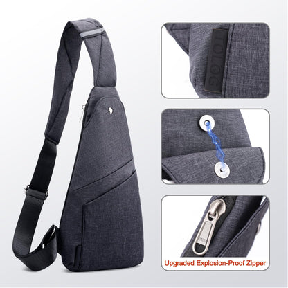 Slim Anti Theft Sling Bag Small Travel Pack Pickpocket Proof Crossbody Bag | Anti Theft One Shoulder Bag Flat Anti Pickpocket Bag Travel Pouch Passport Bag Secure Purses for Men Women lightweight