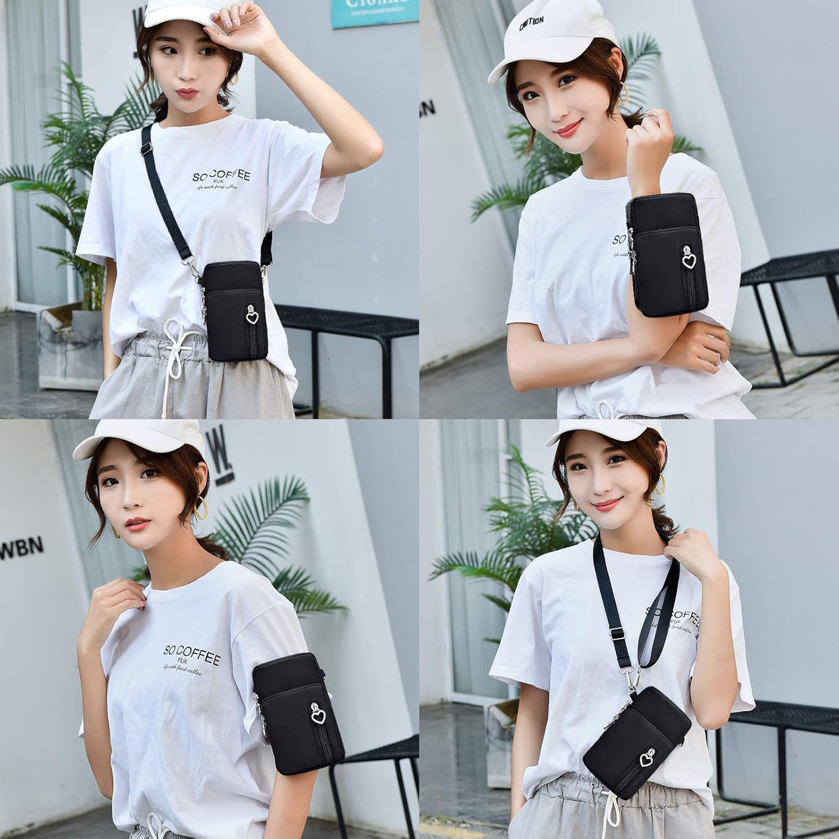 Lightweight Small Crossbody bags Cell Phone Purses Travel Pouch Shoulder Bag for Women - Colors B