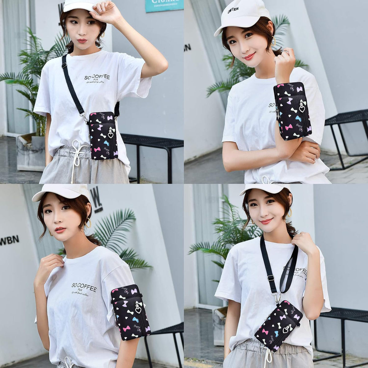 Lightweight Small Crossbody bags Cell Phone Purses Travel Pouch Shoulder Bag for Women - Colors B