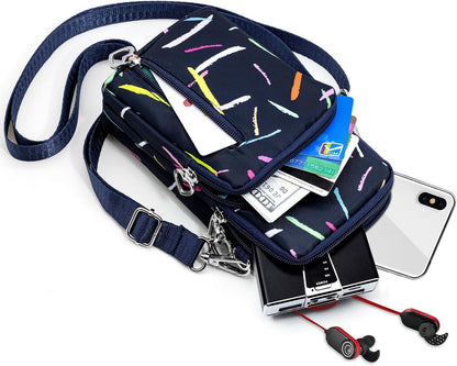 Lightweight Small Crossbody bags Cell Phone Purses Travel Pouch Shoulder Bag for Women - Colors B