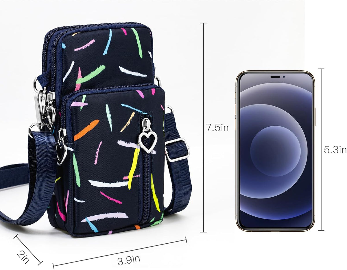 Lightweight Small Crossbody bags Cell Phone Purses Travel Pouch Shoulder Bag for Women - Colors B