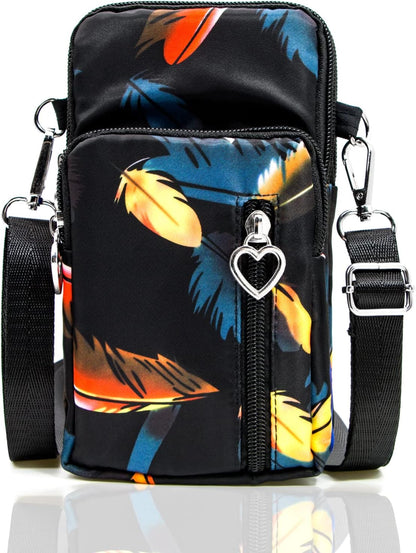 Lightweight Small Crossbody bags Cell Phone Purses Travel Pouch Shoulder Bag for Women - Colors B