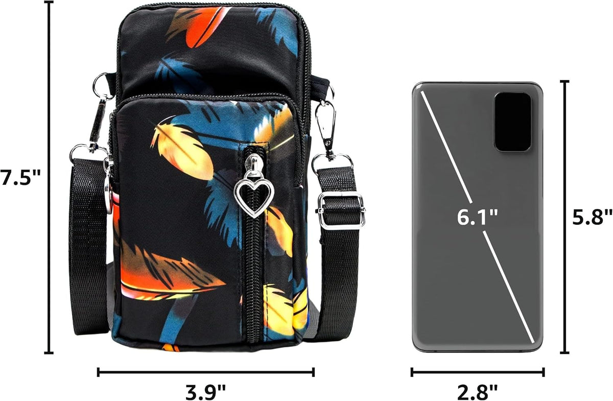 Lightweight Small Crossbody bags Cell Phone Purses Travel Pouch Shoulder Bag for Women - Colors B