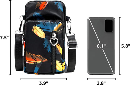 Lightweight Small Crossbody bags Cell Phone Purses Travel Pouch Shoulder Bag for Women - Colors B