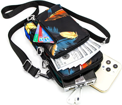 Lightweight Small Crossbody bags Cell Phone Purses Travel Pouch Shoulder Bag for Women - Colors B