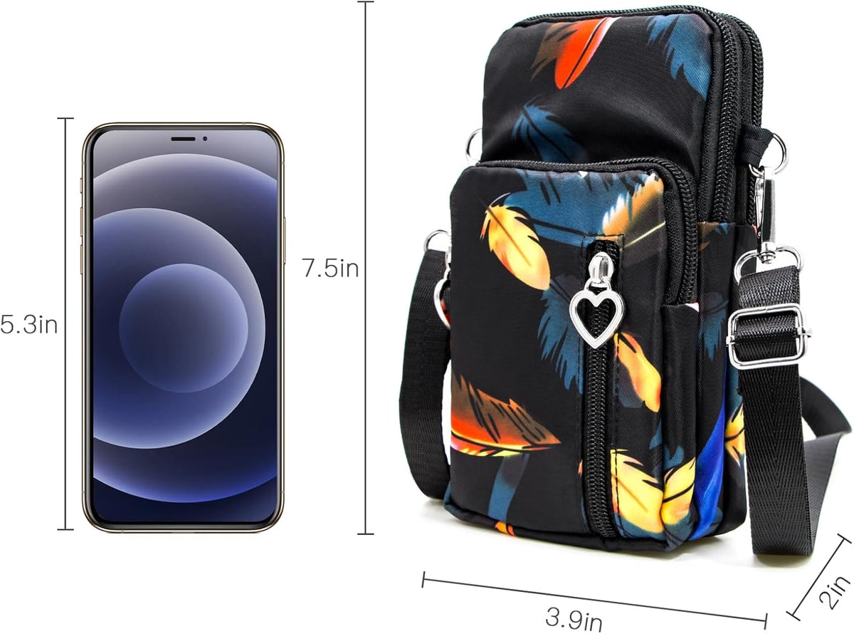 Lightweight Small Crossbody bags Cell Phone Purses Travel Pouch Shoulder Bag for Women - Colors B