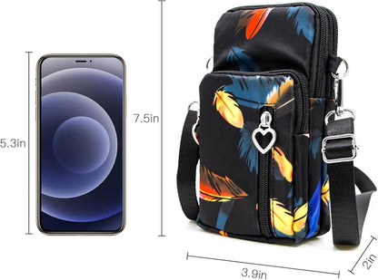 Lightweight Small Crossbody bags Cell Phone Purses Travel Pouch Shoulder Bag for Women - Colors B