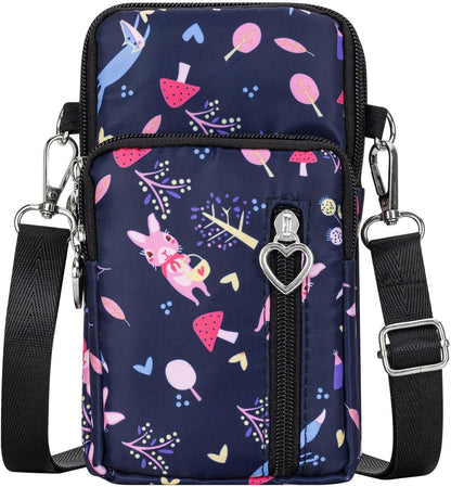 Lightweight Small Crossbody bags Cell Phone Purses Travel Pouch Shoulder Bag for Women - Colors B