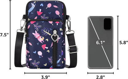 Lightweight Small Crossbody bags Cell Phone Purses Travel Pouch Shoulder Bag for Women - Colors B