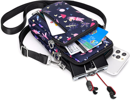 Lightweight Small Crossbody bags Cell Phone Purses Travel Pouch Shoulder Bag for Women - Colors B
