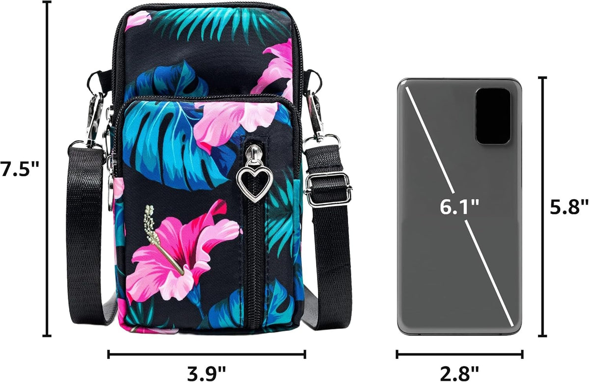 Lightweight Small Crossbody bags Cell Phone Purses Travel Pouch Shoulder Bag for Women - Colors B