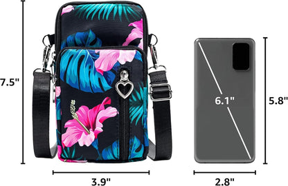 Lightweight Small Crossbody bags Cell Phone Purses Travel Pouch Shoulder Bag for Women - Colors B