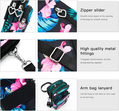 Lightweight Small Crossbody bags Cell Phone Purses Travel Pouch Shoulder Bag for Women - Colors B