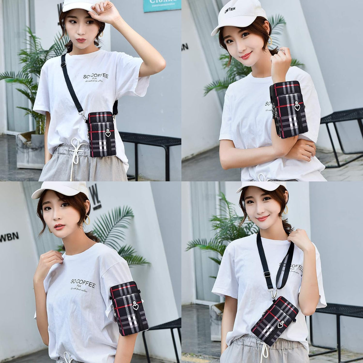 Lightweight Small Crossbody bags Cell Phone Purses Travel Pouch Shoulder Bag for Women - Colors B