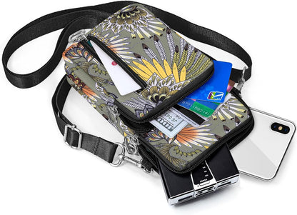 Lightweight Small Crossbody bags Cell Phone Purses Travel Pouch Shoulder Bag for Women - Colors B